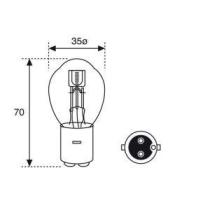 LAMPARAS 401 - BOSCH MOTO 12V 45/40W BA20D
