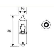 LAMPARAS 755 - LAMP.TUBULAR 12V 21W BAY9S