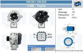 ALTERNADORES Y ARRANQUES F86214760 - ALT.T/DENSO P/TOYOTA 100A 12V(997)
