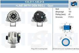 ALTERNADORES Y MOTORES ARRANQUE OP1355111404BOS - ALTERNADOR OPEL 100A