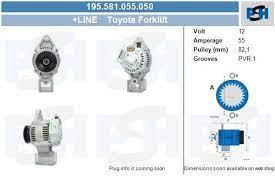ALTERNADORES Y MOTORES ARRANQUE OP1955810550DEN - ALTERNADOR FORKLIFT 55A