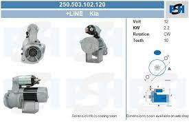 ALTERNADORES Y MOTORES ARRANQUE OP2505031020VAL - ARRANQUE CITROËN / PEUGEOT 2.5 KW